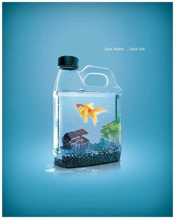 پوستر صرفه جویی در مصرف آب