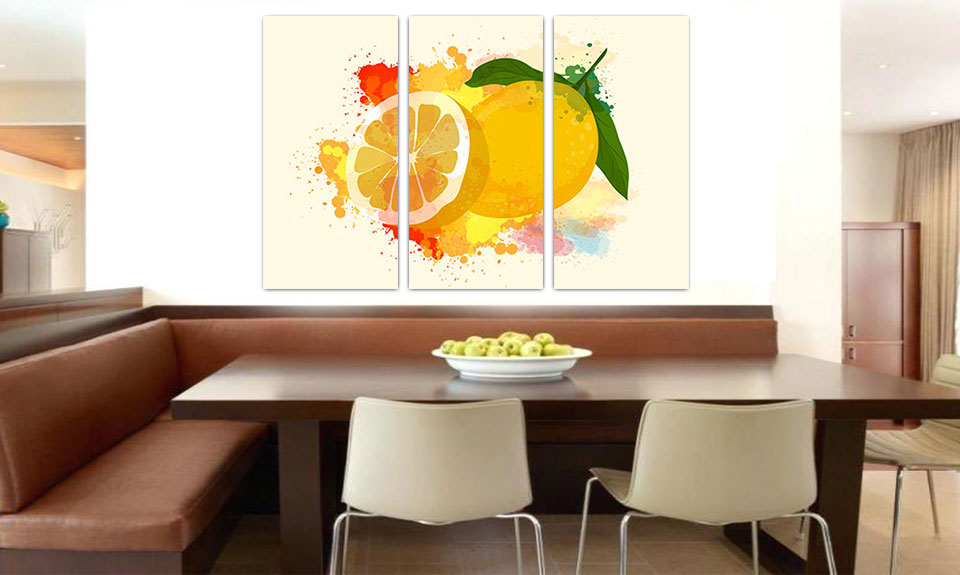 تابلو میوه رستوران ، تابلو لیمو ، تابلو لیمو ترش ، نقاشی لیمو ترش ، نقاشی میوه